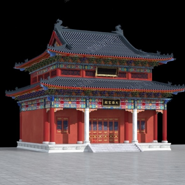 中式古建3D模型