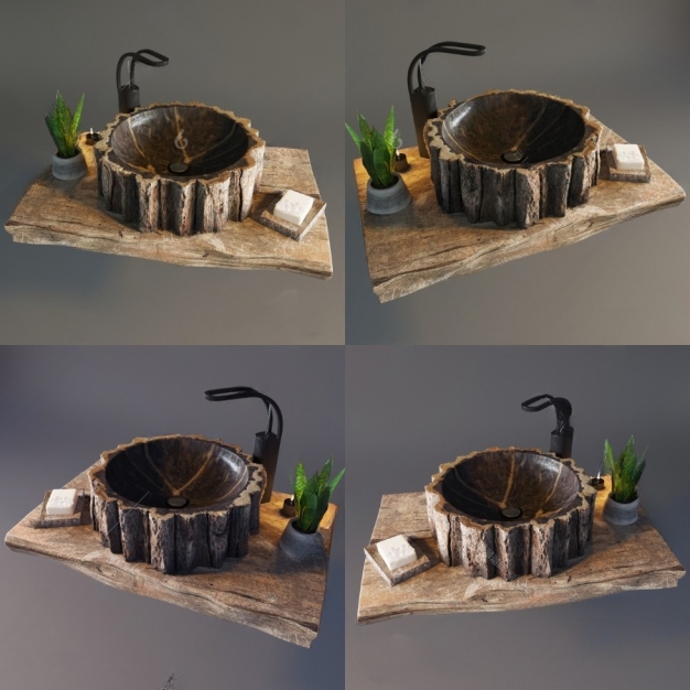 现代洗手台3D模型
