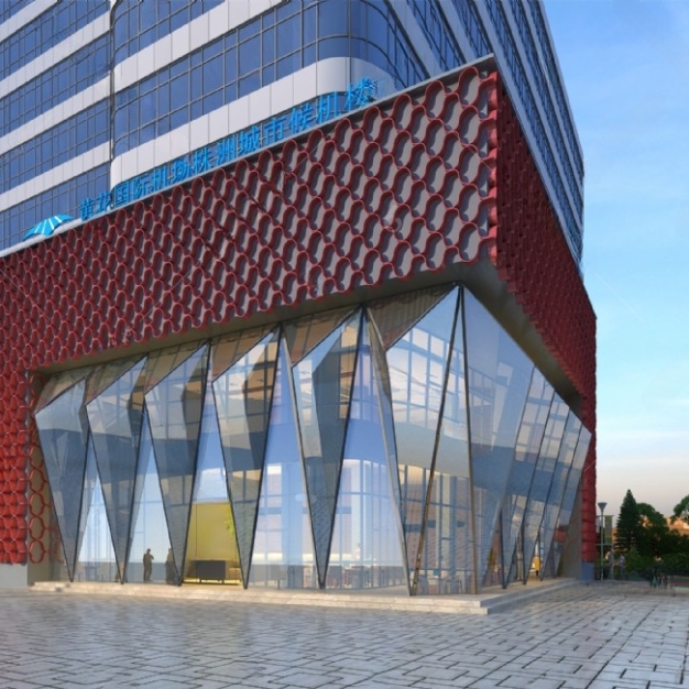 现代建筑门头3D模型