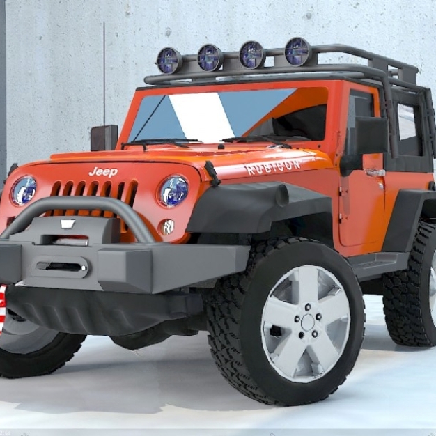 现代吉普越野车3D模型