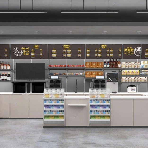 现代甜品蛋糕店3D模型