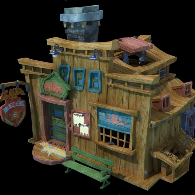 卡通木屋3D模型