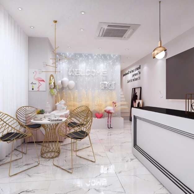 现代美甲店3D模型