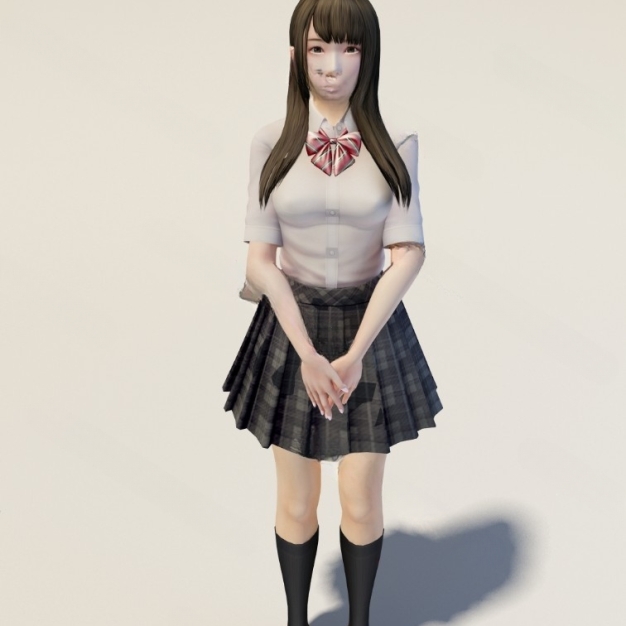 人物 女孩3D模型