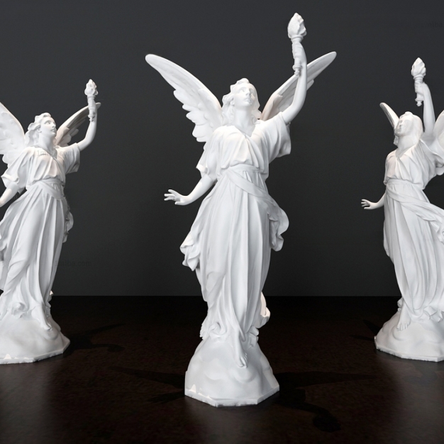 简欧雕像3D模型
