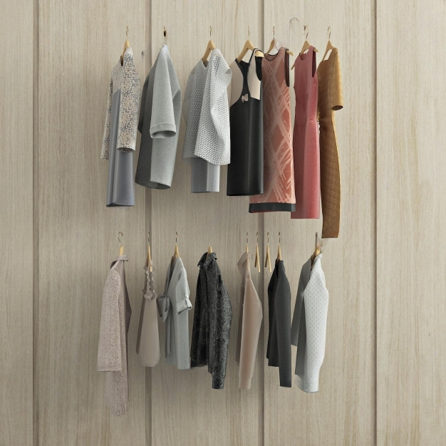 现代衣服 服饰3D模型