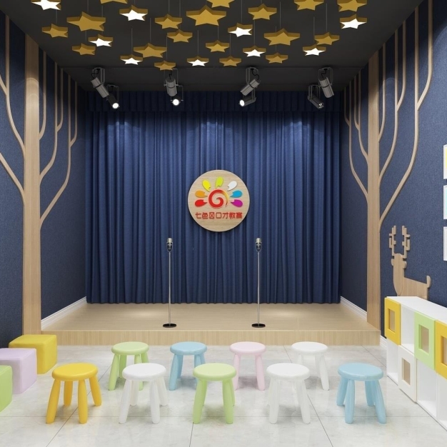 主持人 口才培训教室3D模型