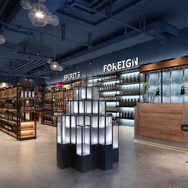 现代红酒专卖店3D模型
