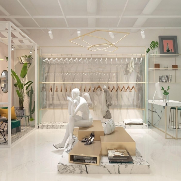 现代服装店3D模型