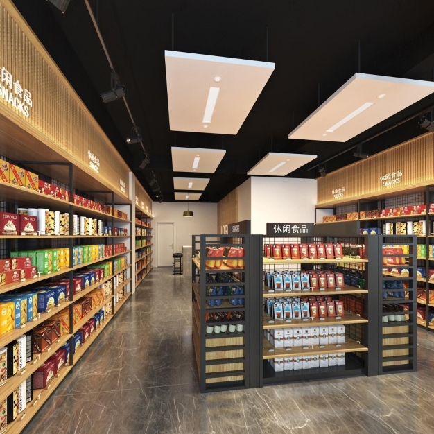 现代超市便利店3D模型
