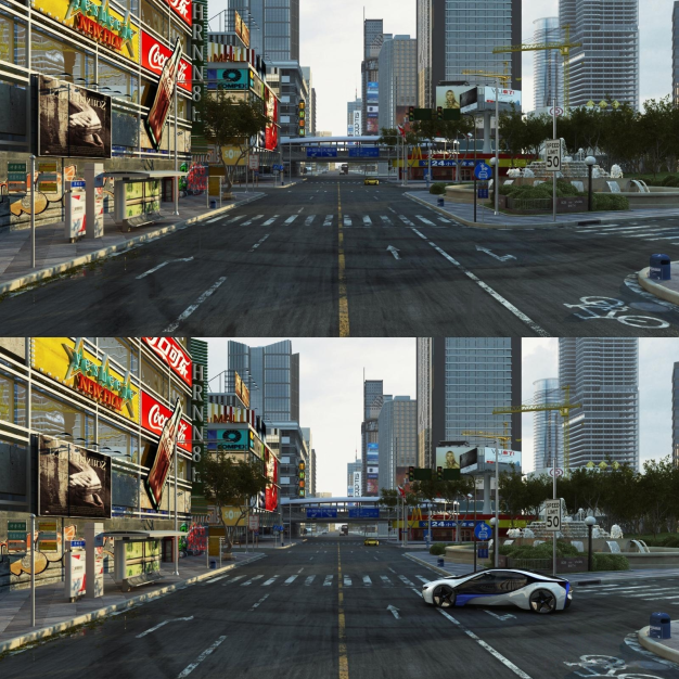 现代商业街3D模型