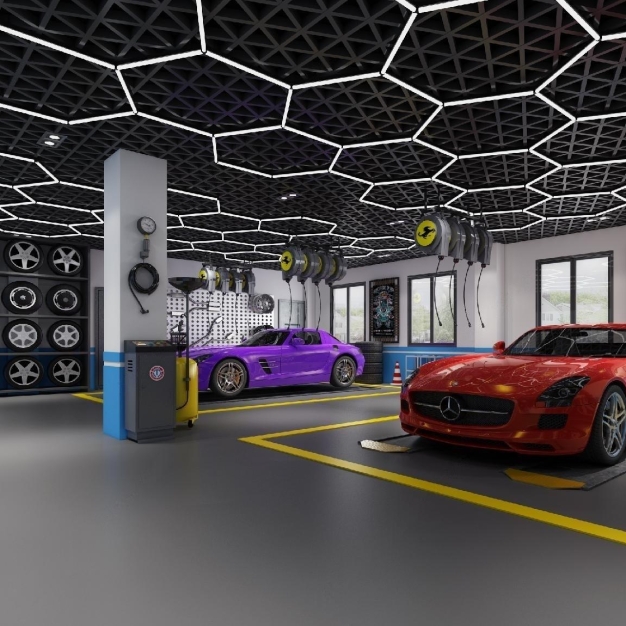 现代汽车修理店3D模型