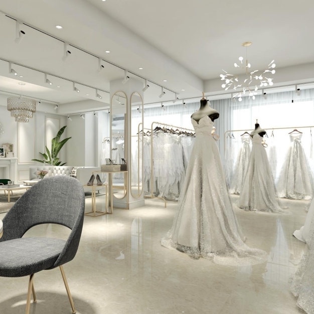 现代婚纱店3D模型
