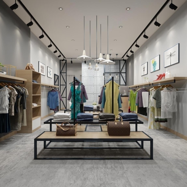 现代服装店3D模型