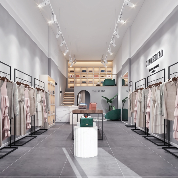 现代服装店3D模型