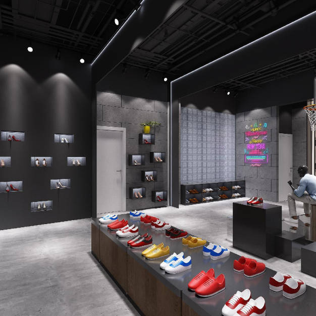 现代鞋店3D模型