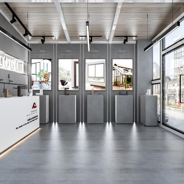 现代门窗店3D模型
