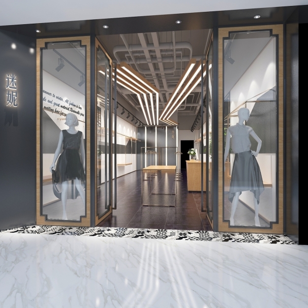 现代服装店3D模型