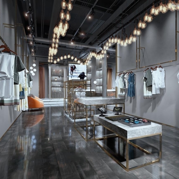 现代服装店3D模型