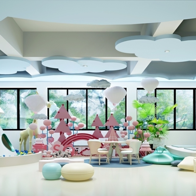 幼儿园活动室3D模型