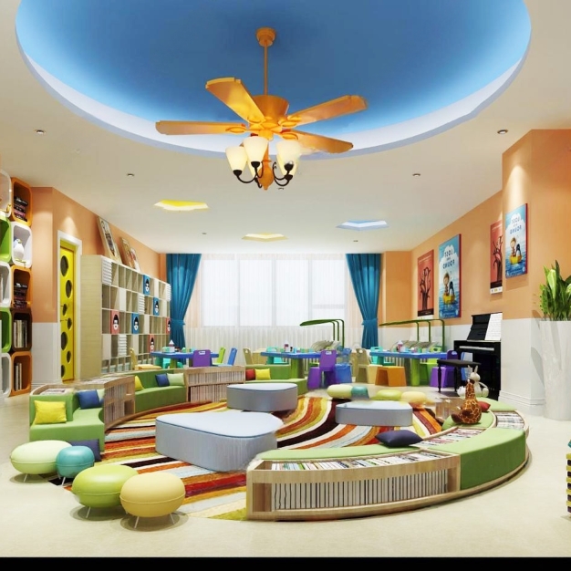 幼儿园阅读室3D模型