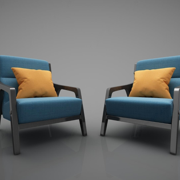 现代休闲椅3D模型