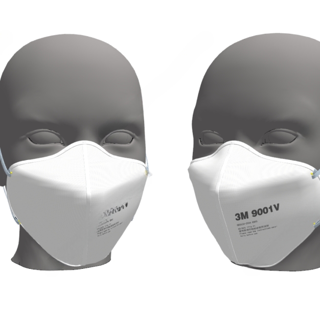 现代防病毒3M口罩3D模型