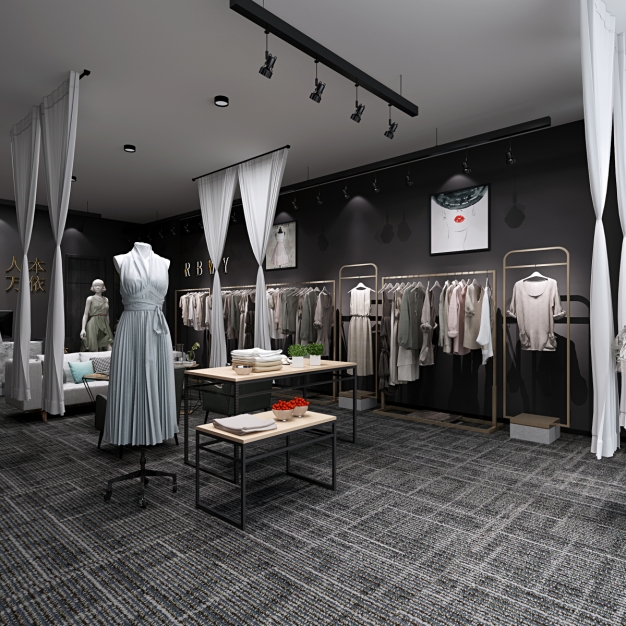 现代服装店3D模型