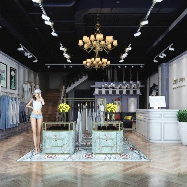 现代服装店3D模型