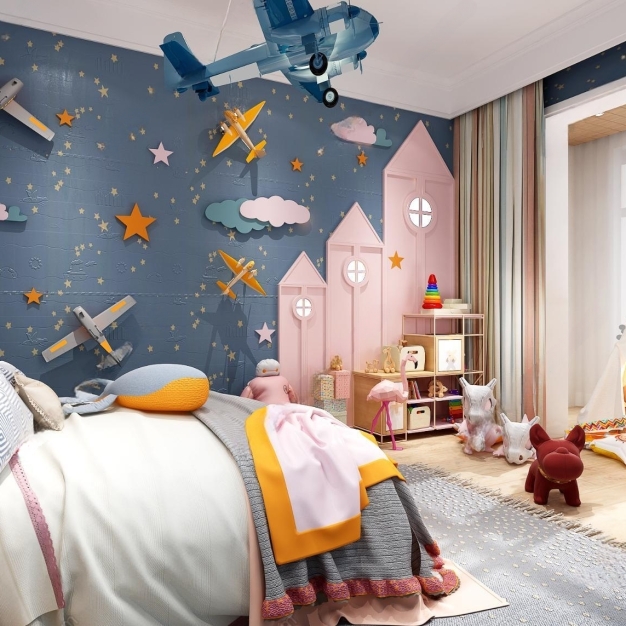 地中海女孩房3D模型