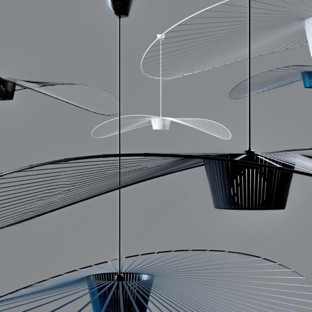 现代铁艺扇叶吊灯3D模型