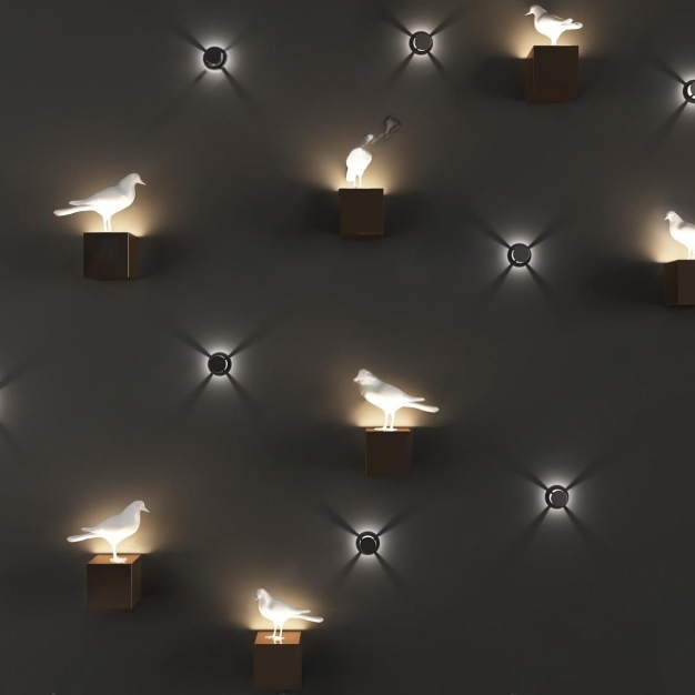 现代小鸟壁灯小夜灯3D模型