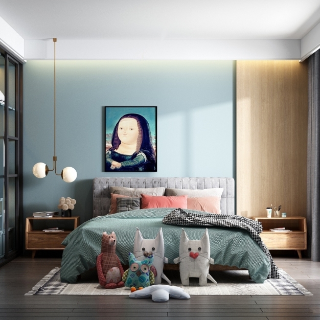 北欧卧室3D模型