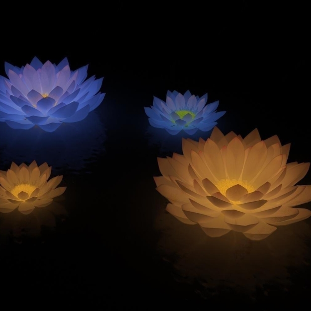 现代荷花装饰灯3D模型
