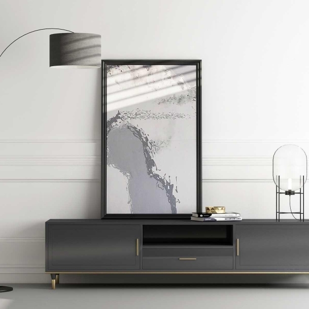 现代电视柜  落地灯3D模型