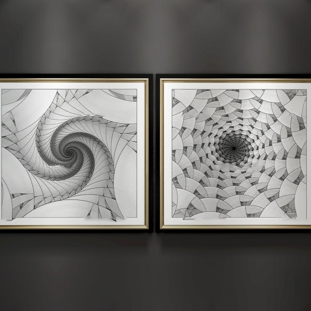 现代装饰画3D模型