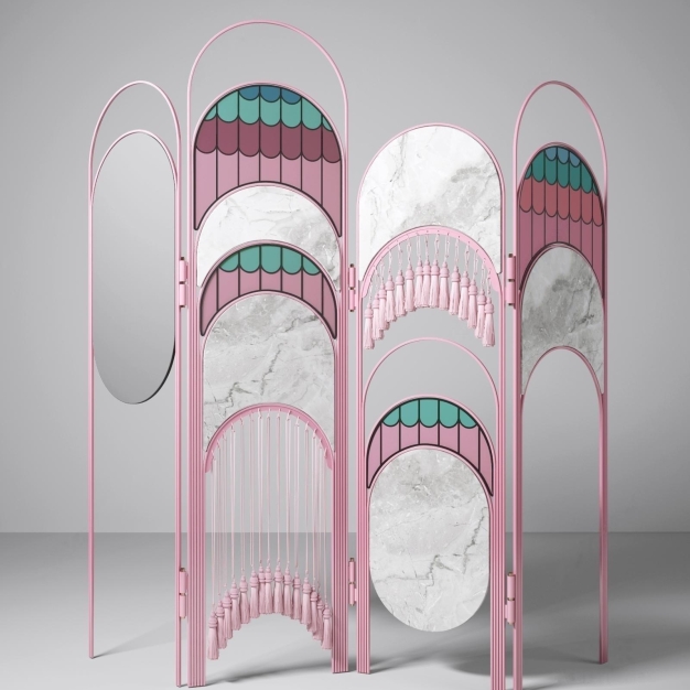现代屏风隔断3D模型
