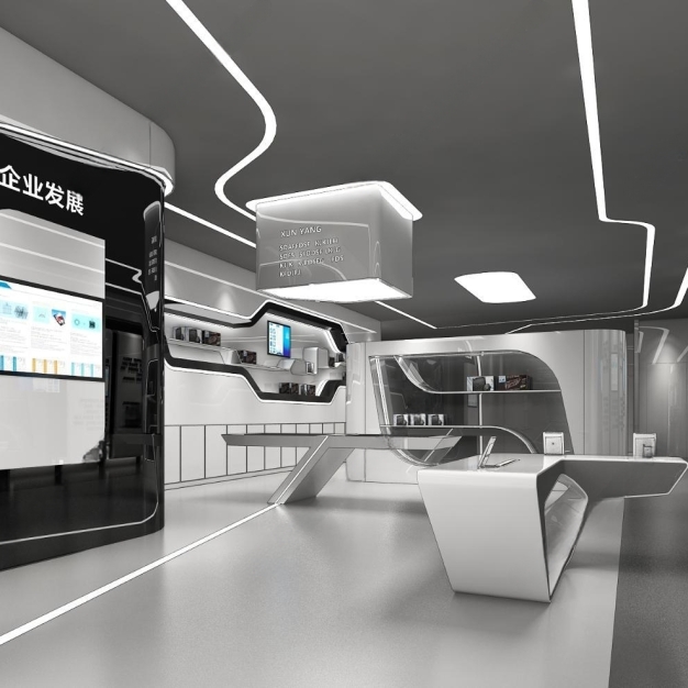 现代展厅3D模型