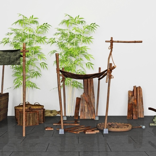 新中式园艺小品3D模型