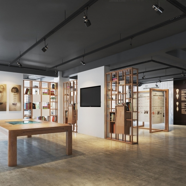 现代展厅3D模型