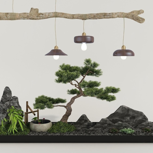 新中式园艺小品3D模型