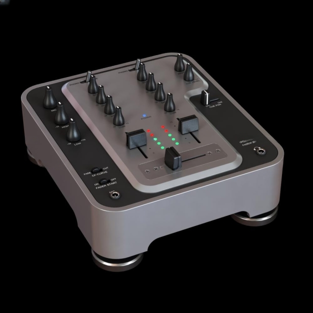 现代调音设备3D模型