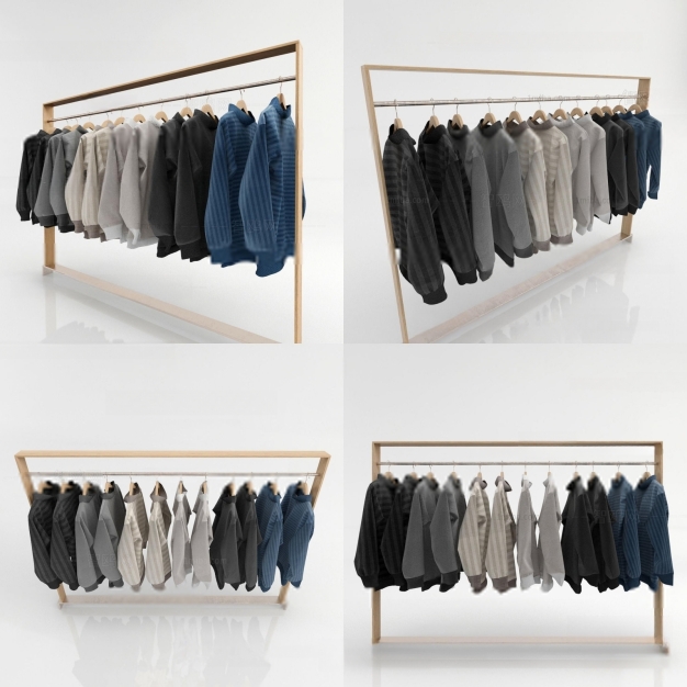 服装店 衣架3D模型