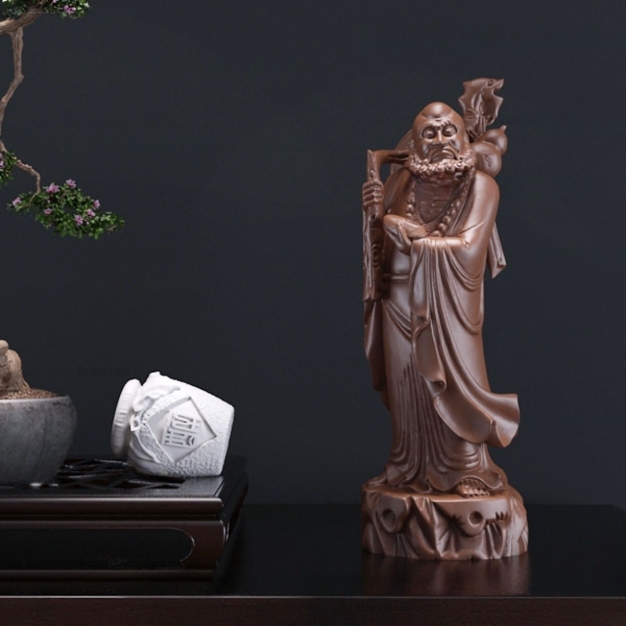 新中式雕塑摆件3D模型