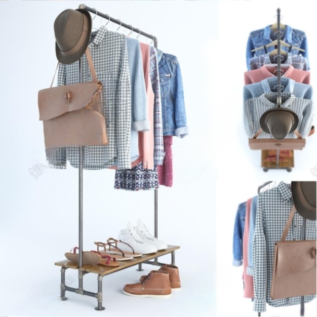 现代服装 衣架3D模型