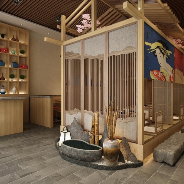 日式餐厅3D模型