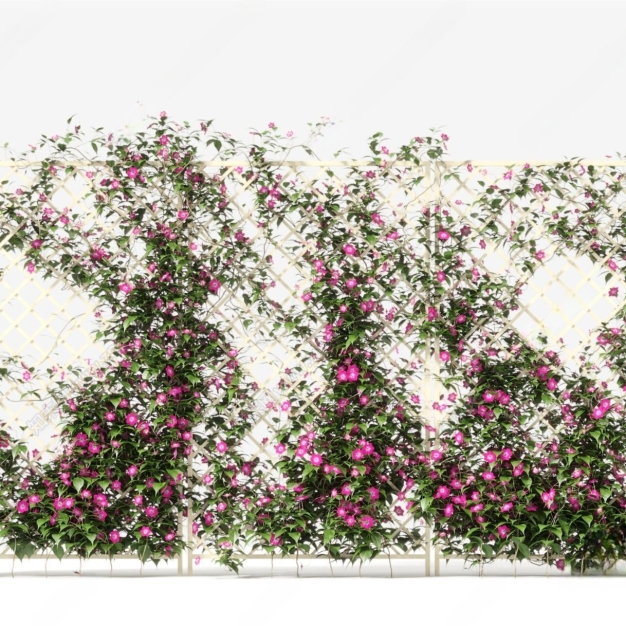 现代牵牛花藤蔓3D模型