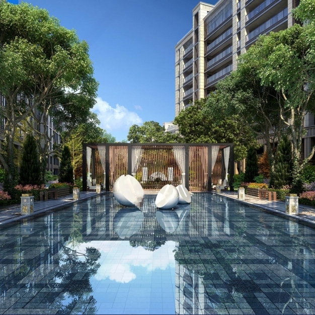 现代小区广场景观3D模型