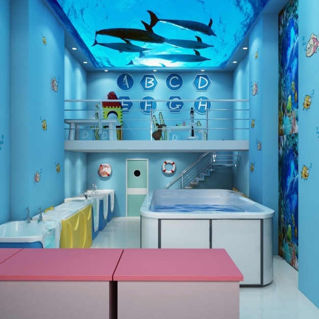 现代母婴店洗浴3D模型