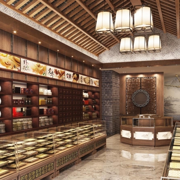 中式中药店3D模型